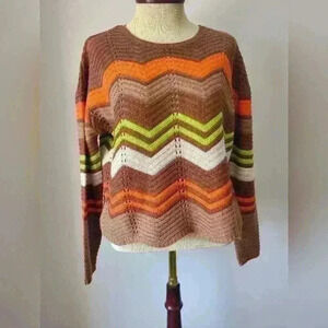 Uk2LA patterned  sweater size medium
